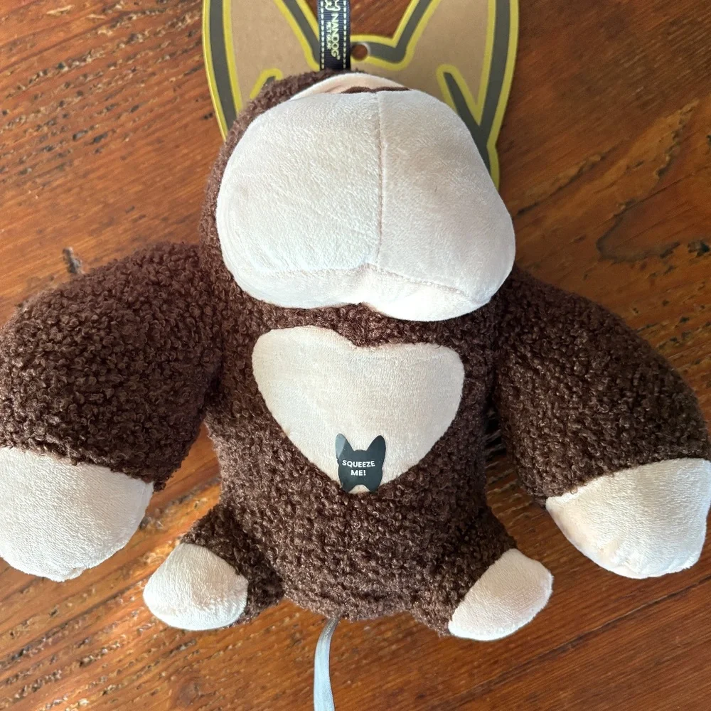 NWT NanDog My BFF Koko the Gorilla Plush Squeaky Toy